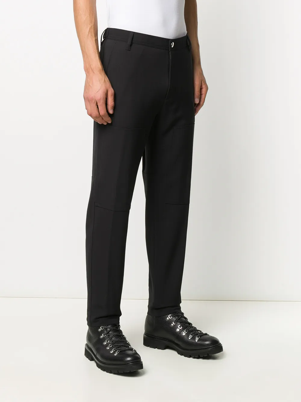Diesel Pantalon met knopen Zwart