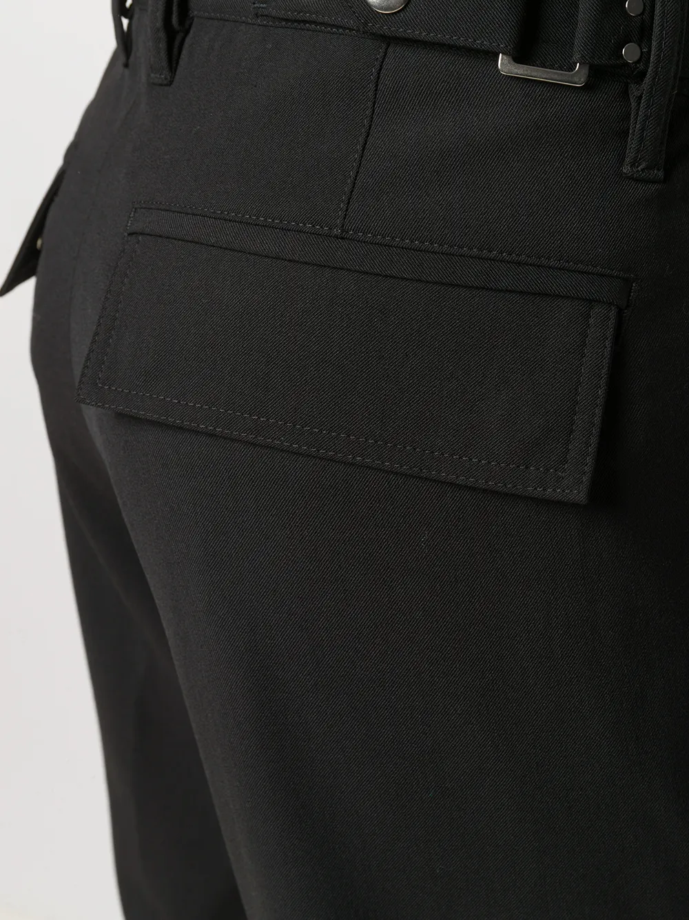 Diesel Pantalon met knopen Zwart