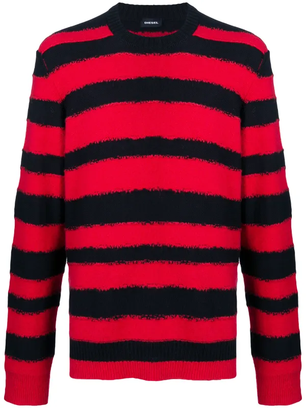 striped crew neck t shirt