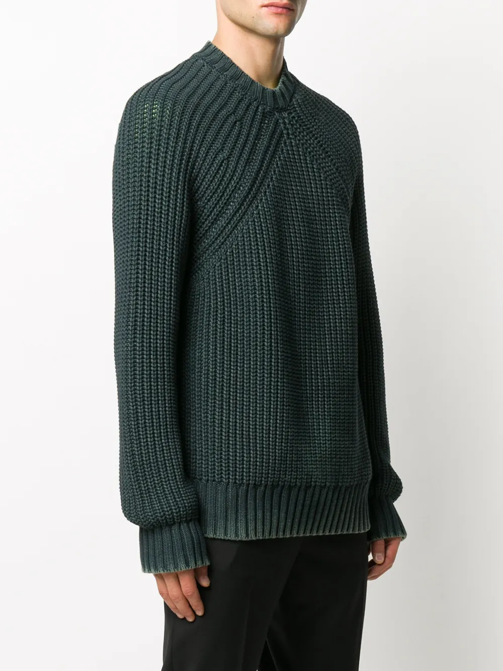 Diesel Ribgebreide trui Blauw