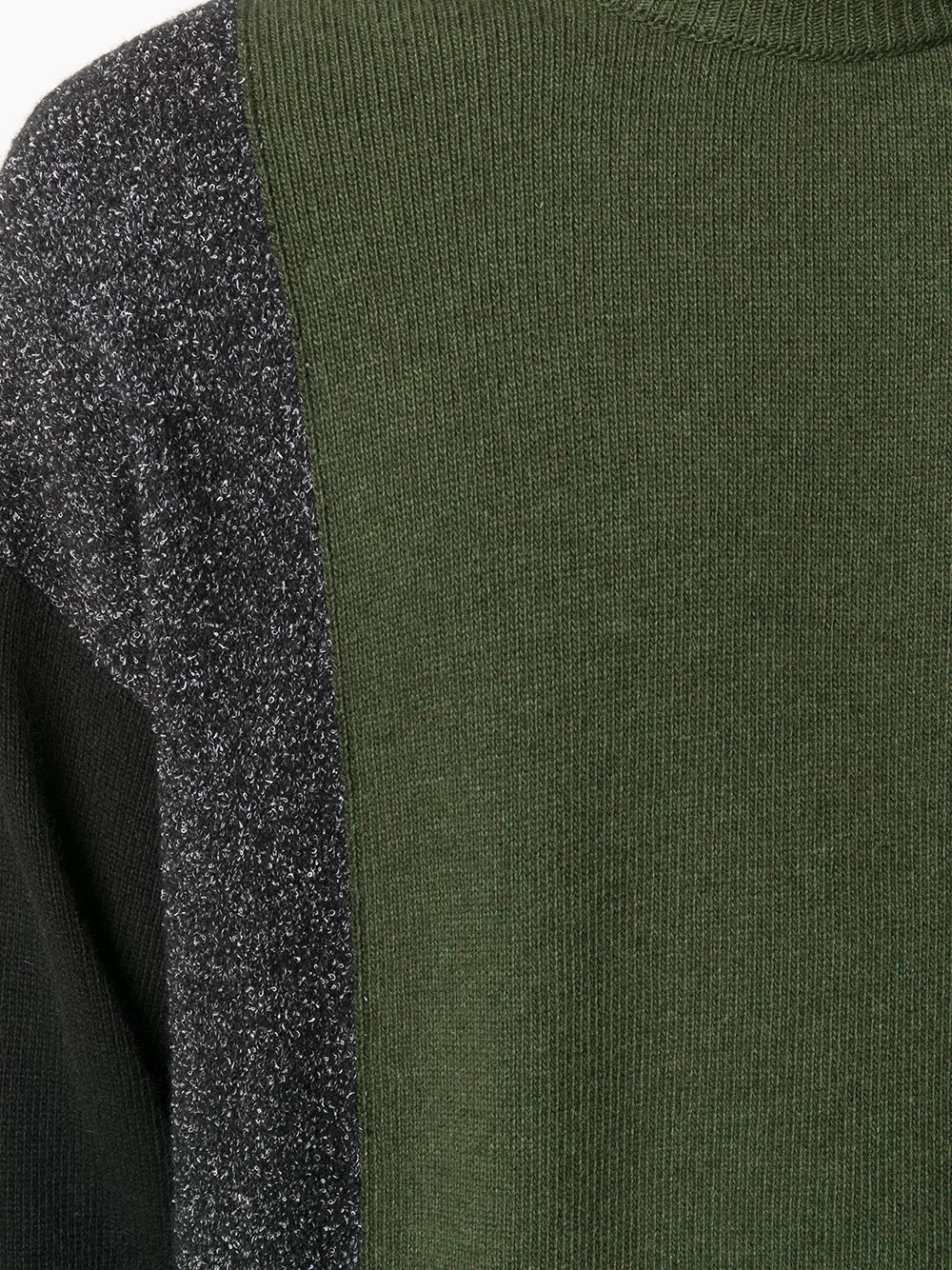 Diesel Trui met colourblocking Groen
