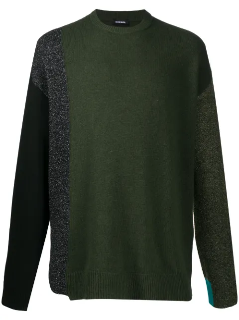 Diesel colour-block sweater