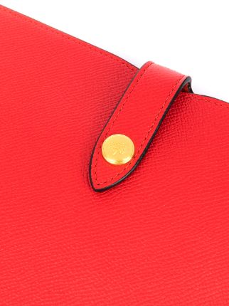 snap-fastening logo clutch bag展示图