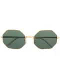 Ray-Ban 0RB1972919631 geometric-frame sunglasses - Gold
