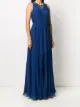 Matthew Williamson bead-embellished neck evening dress