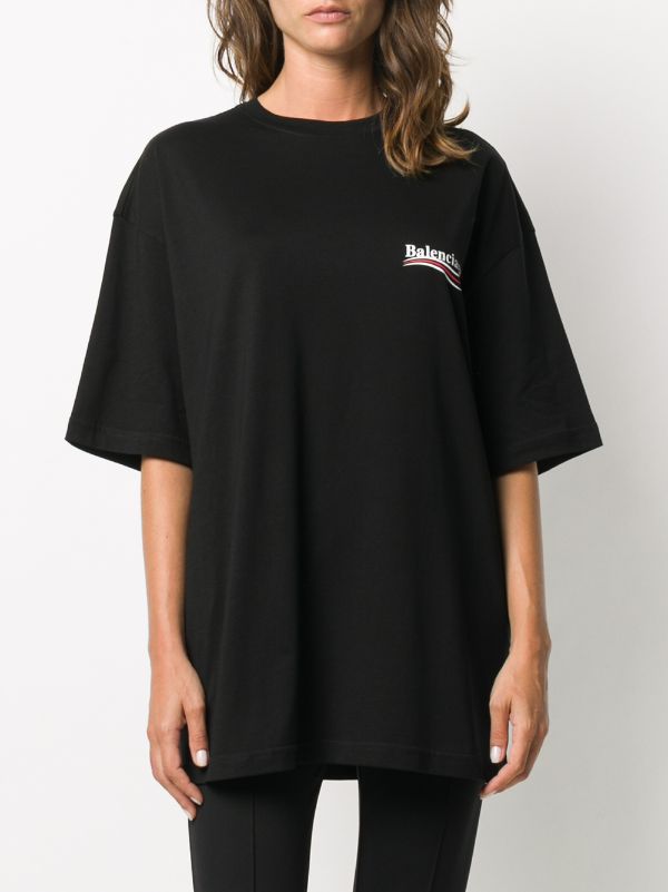 balenciaga black t shirt women's