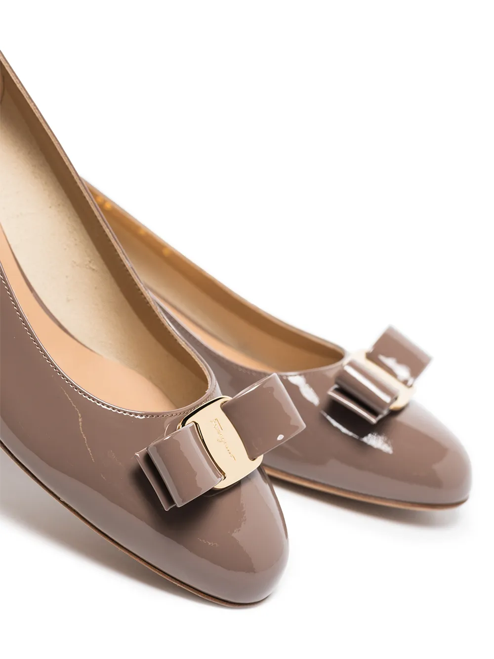 фото Salvatore ferragamo туфли-лодочки с бантом