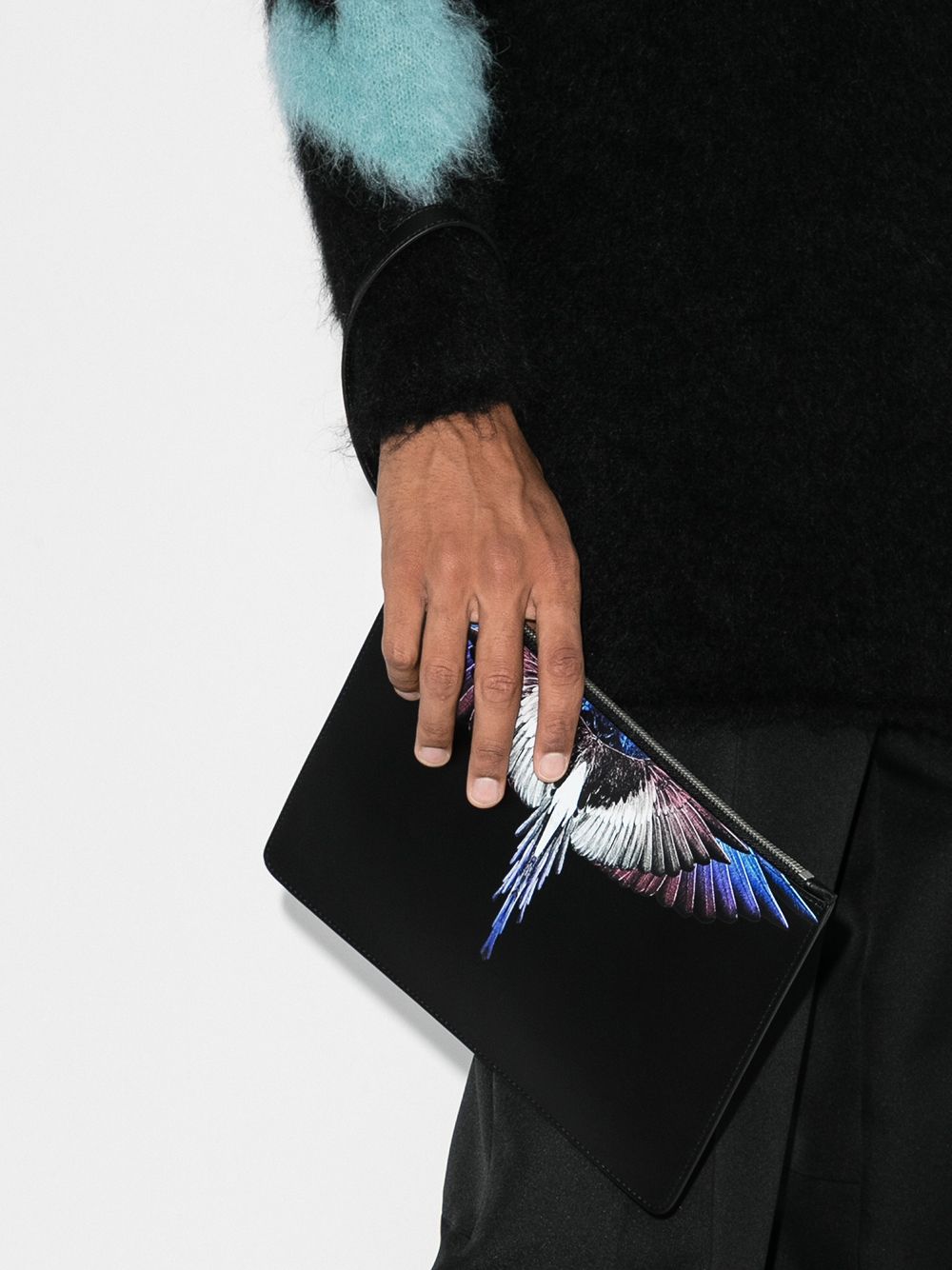 фото Marcelo burlon county of milan клатч с принтом wings