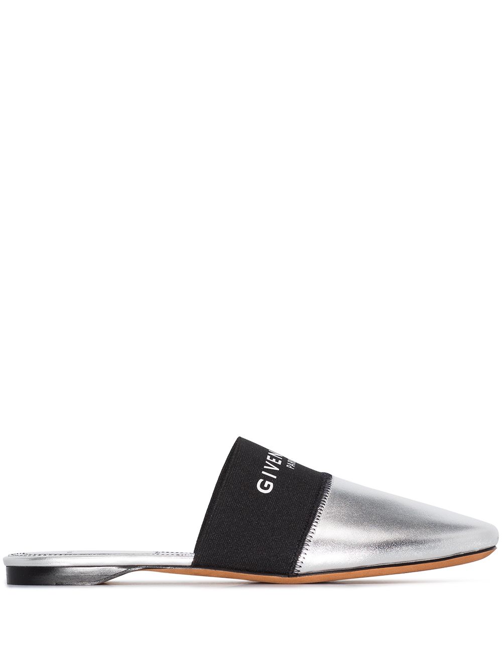 silver mules flat