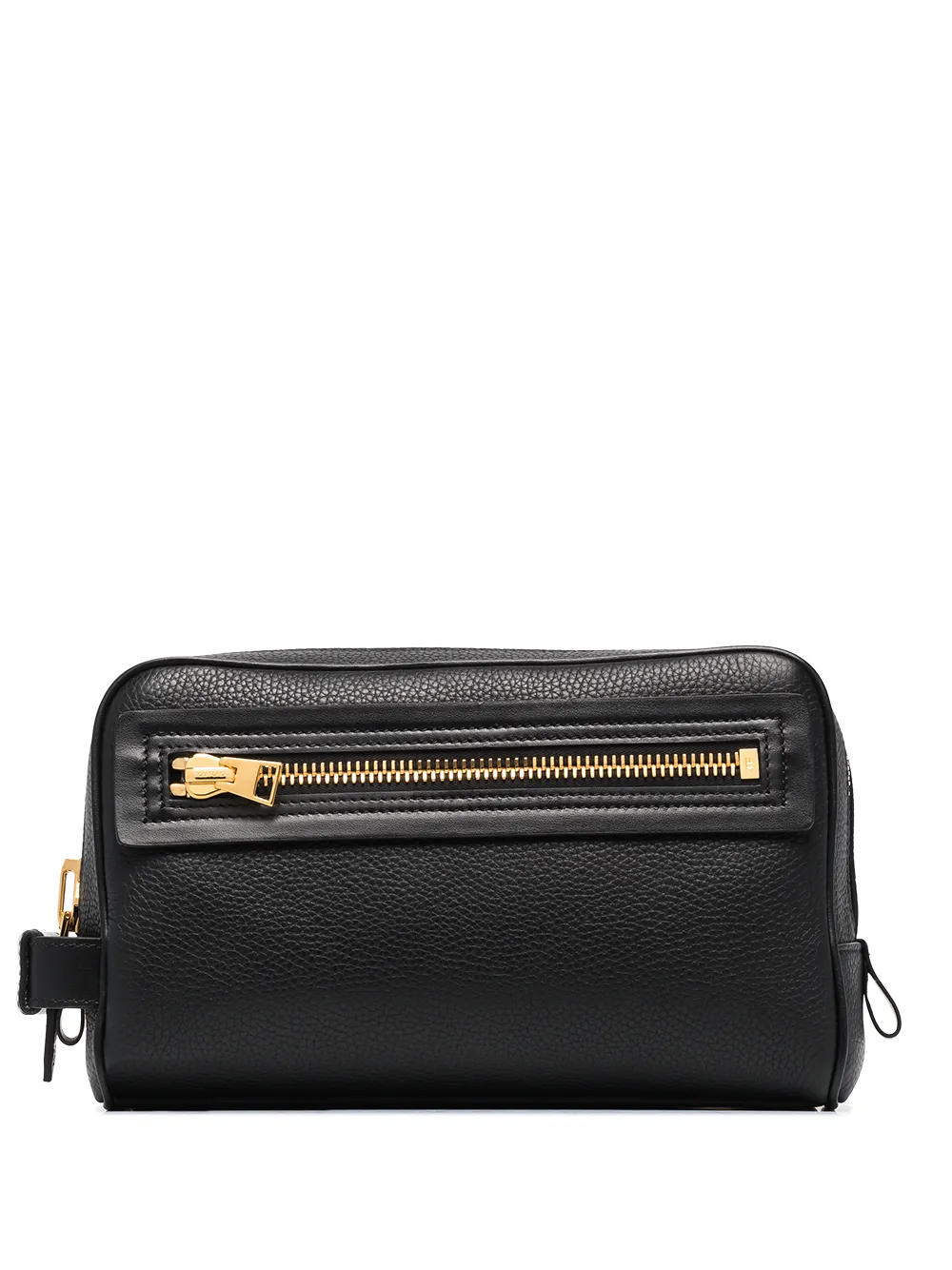 

TOM FORD grained leather wash bag - Black