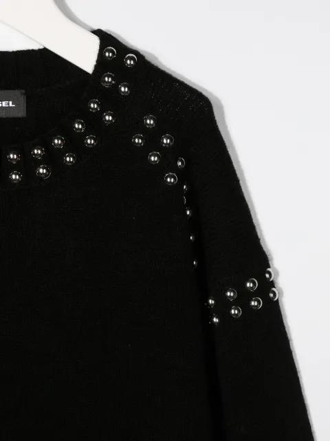 studded jumper dress