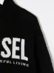 Diesel Kids intarsia-knit high neck jumper