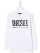 Image 1 of Diesel Kids logo print crew neck sweatshirt