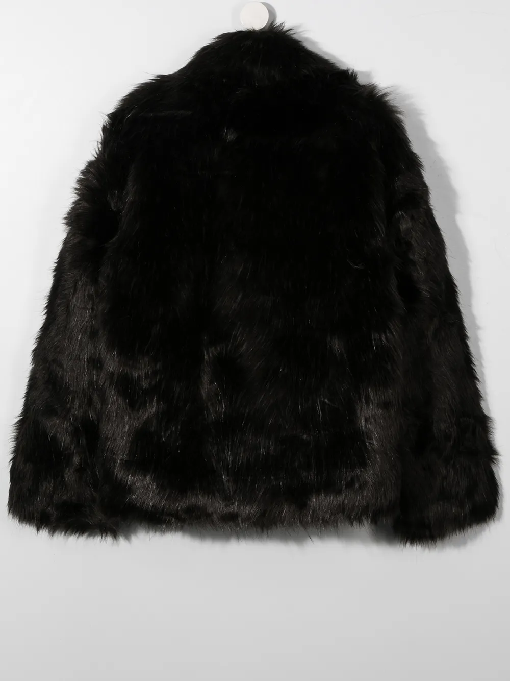 фото Diesel kids двубортное пальто с отделкой из искусственного меха