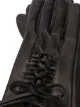 Manokhi textured lace-up panel gloves