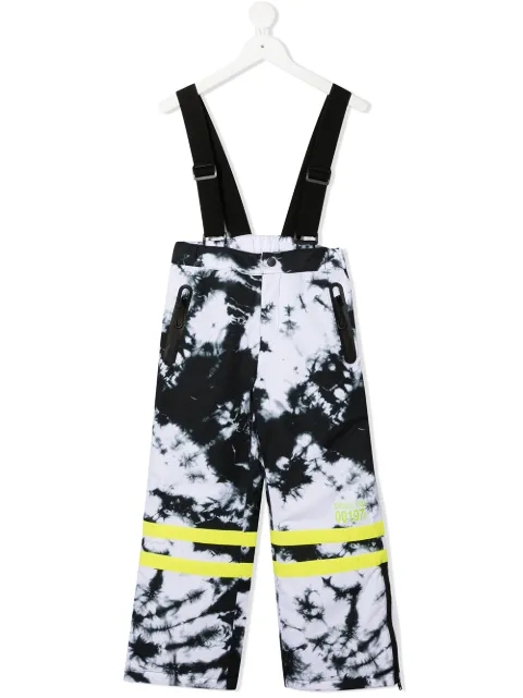 Diesel Kids بدلة دونغاري بطبعة مصبوغة