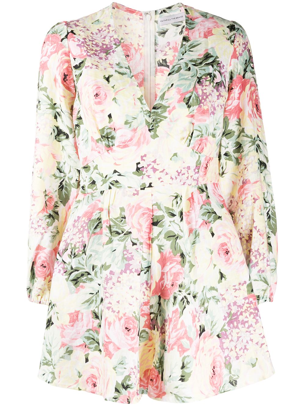 фото Faithfull the brand floral print mini dress