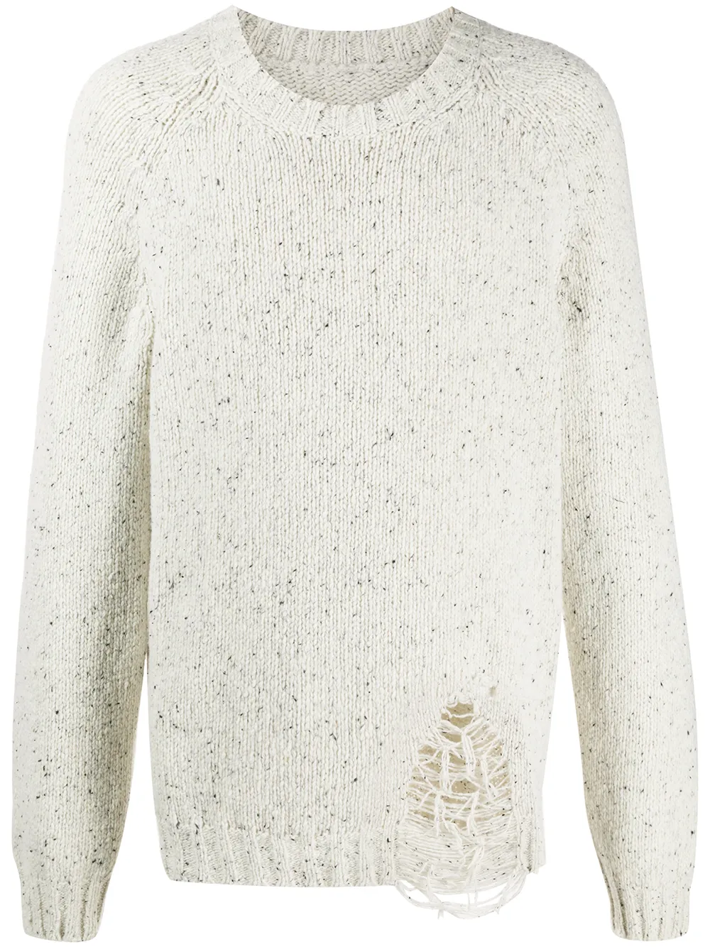 Maison Margiela rip-detail Raglan 