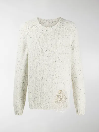 Maison Margiela rip-detail raglan 
