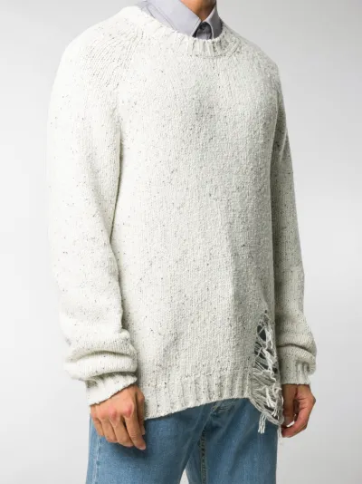 Maison Margiela rip-detail raglan 
