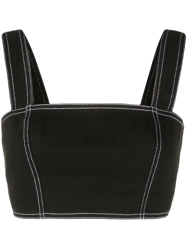 black jeans crop top