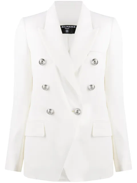 Balmain Blazer à Boutonnière Croisée Farfetch Balmain Blazer à Boutonnière Croisée Farfetch