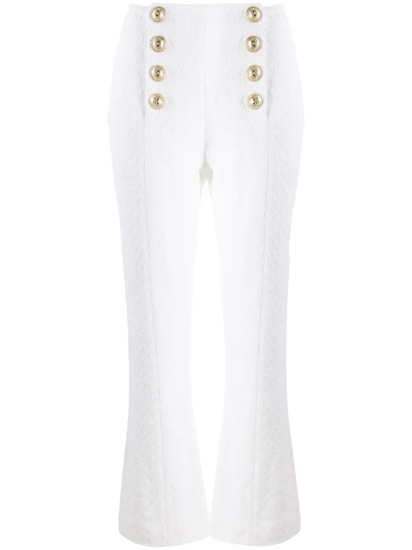 balmain white pants