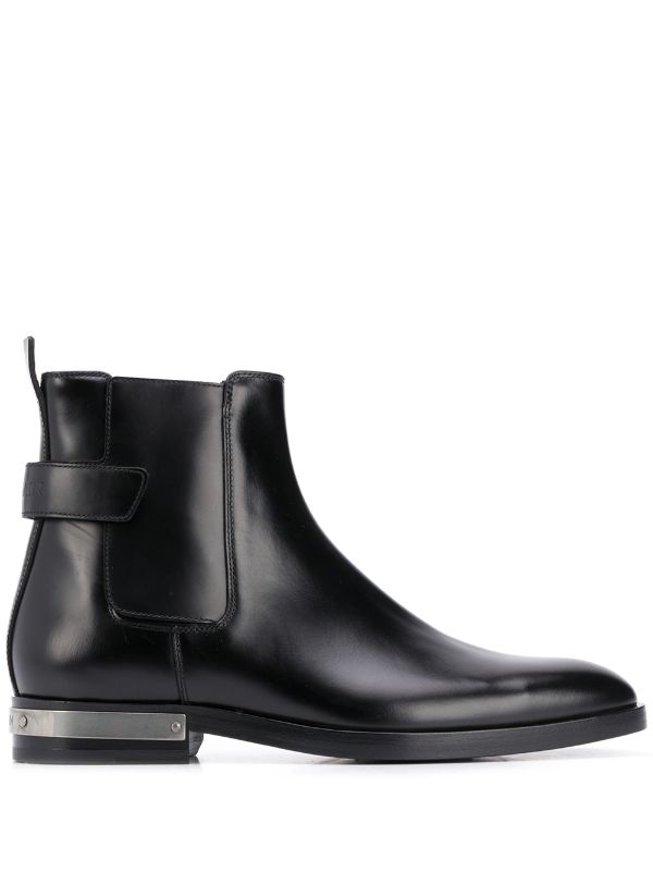 black chelsea boots with buckle