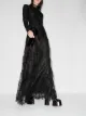 Image 2 of TOM FORD floral-lace long-sleeve gown