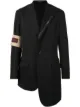 Image 1 of Yohji Yamamoto selvedge panel detail wool blazer