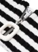 JW Anderson striped rib-knit neckband