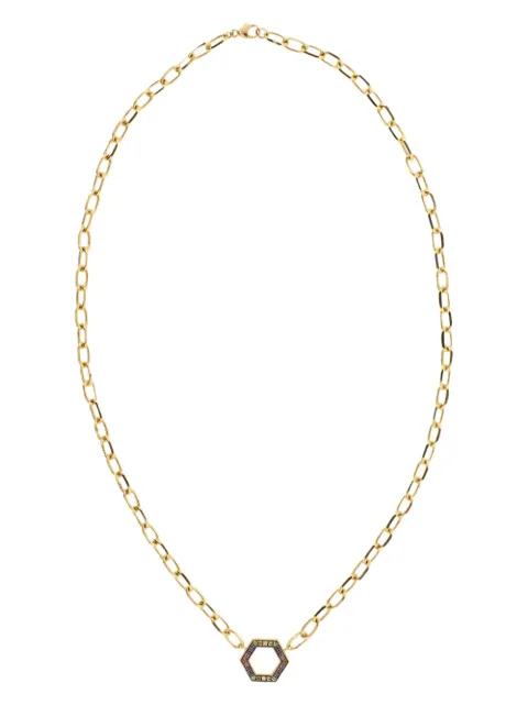Harwell Godfrey collar en oro amarillo de 18kt con zafiros