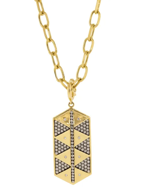 Harwell Godfrey 18kt Gelbgoldanhänger mit Diamanten