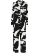 Image 1 of Desmond & Dempsey Leda swan print pajama set