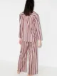 Pour Les Femmes stripe-pattern two-piece pajama set