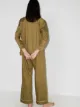 Pour Les Femmes Sateen two-piece pajama set