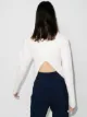 Low Classic ribbed-knit open-back jumper