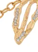 Marni crystal-embellished leaf pendant bracelet