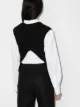 Low Classic cable-knit open-back vest