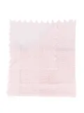 Bonpoint logo knit blanket - Pink