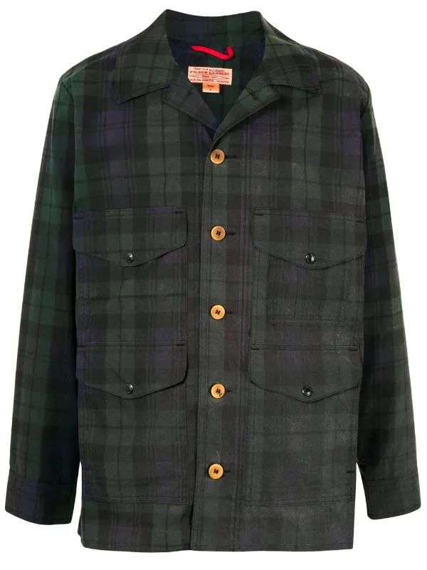 plaid print jacket