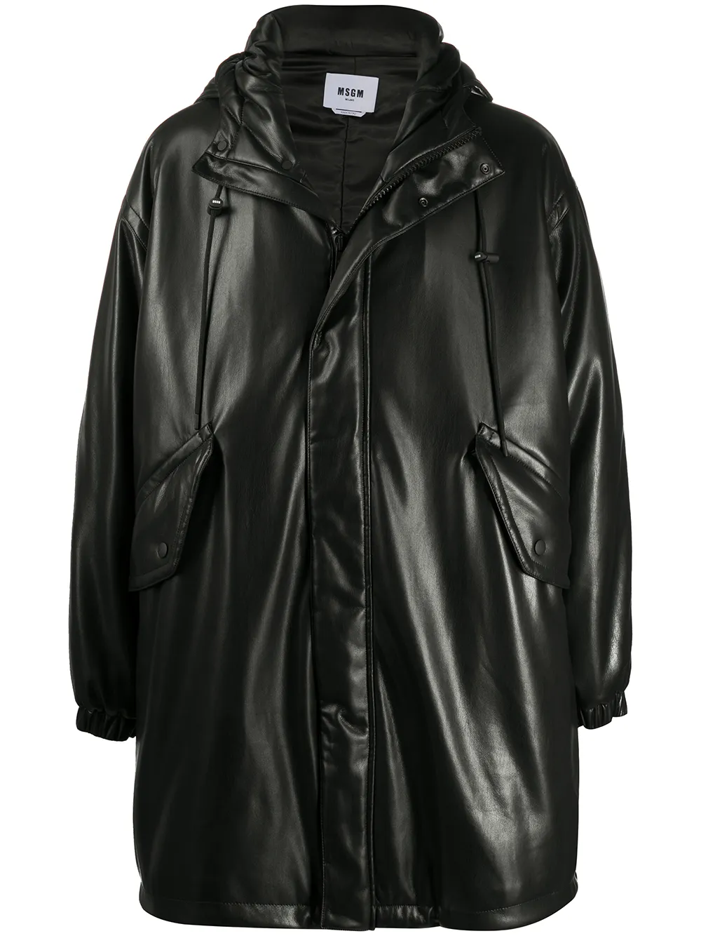 MSGM ламинированный плащ