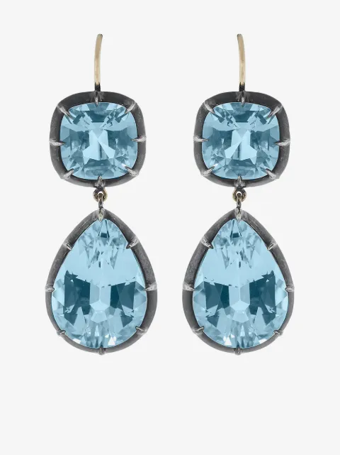 FRED LEIGHTON boucles d'oreilles serties de pierres