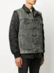 Diesel embroidered denim bomber jacket