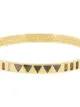 Harwell Godfrey 18kt yellow gold diamond triangle inlay bangle