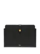 Image 1 of Mulberry logo-embossed clutch bag