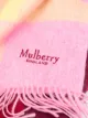 Mulberry checked lambs wool scarf
