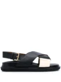 Marni Fussbet criss-cross sandals - Black