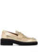 Image 1 of Marni snakeskin-embossed leather loafers
