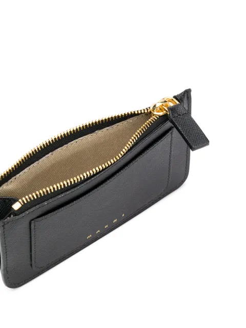 Marni logo-print leather card holder PFMO0025U0LV520 - 2
